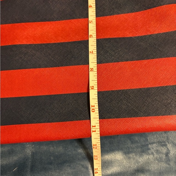 Marc Fisher red and blue striped shoulder bag - Picture 3 of 9
